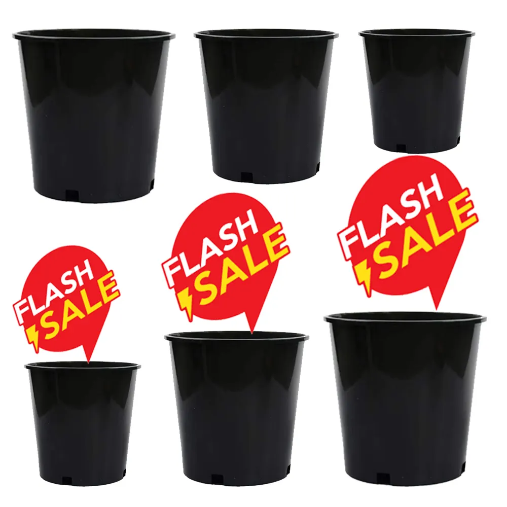 Best price Black thickened Plastic Planter pot Garden Plant Seedling Potted Plants Garden Flowerpots Plant Transplant pots