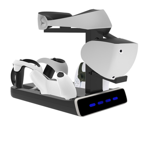 Base de carga dual para cargador de controlador PSVR2 para accesorios de juego de controlador <span class=keywords><strong>PS5</strong></span> con soporte para PlayStation <span class=keywords><strong>VR2</strong></span> - Product Image 1