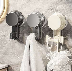 Gantungan handuk vakum kuat, rak handuk kait tanpa perekat, dinding dapur kamar mandi, tanpa tanda dapat digerakkan - Product Image 5