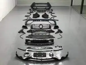 Front Rear Bumper Fender Flare Rear Spoiler Body Kit For Mercedes X253 Upgrade For GLC 63 AMG Body Kit 2020-2022