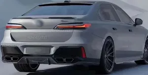 Aileron de coffre arrière noir brillant pour BMW Série 7 G70 2023 2024 - Kit carrosserie et pièce de modification - Product Image 4