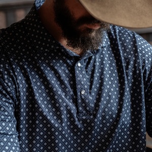 Polo de golf pour homme 120 g/m² uni, respirant, à motif floral, avec boutons, design sublimé, pas cher, avec boutons-pression en nacre pour bébé - Product Image 4