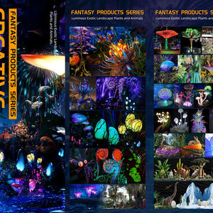 Decoración de Plantas Alienígenas Bioluminiscentes Personalizadas, Árbol <span class=keywords><strong>Avatar</strong></span> con Brillo de Ensueño, Flora Artificial Brillante para Parques Temáticos, Centros Comerciales y Hoteles - Product Image 2