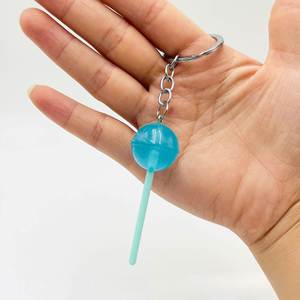 Breloques porte-clés tendance en résine acrylique plastique, mini-aliments artisanaux irisés, sucettes, accessoires - Product Image 6