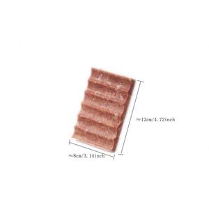 Porte-savon en marbre véritable naturel et lisse porte-éponge pour le visage plateau d'éponge de maquillage pour salle de bain avec trou d'égouttage - Product Image 3