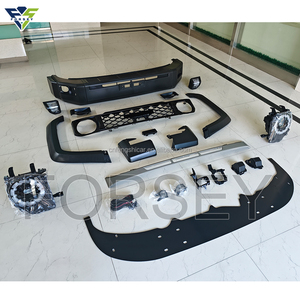 Kit carrosserie de mise à niveau pour <span class=keywords><strong>Toyota</strong></span> <span class=keywords><strong>Land</strong></span> <span class=keywords><strong>Cruiser</strong></span> 2014-2023, comprenant pare-chocs, capot et phares, pour le transformer en kit carrosserie LC76 2024 - Product Image 3