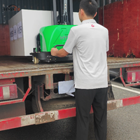 Chariot élévateur entièrement électrique Hyder 1 tonne avec pneus pleins et déplaceur latéral électrique pour utilisation avec transpalette auto-chargeur