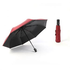 Custom Business Gift UV Black Coating <b>Sunscreen</b> Umbrella, UV Protection, Three-Fold Fully Automatic Rain and Sun Umbrella - Product Image 6