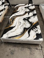Nouvelles Couleurs 2026 – Matériau Décoratif – Plaque PVC Effet Marbre Brillant 4x8 pieds – Décoration Intérieure – Panneau UV