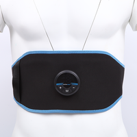 Ceinture de massage abdominale GYMMAX EMS TENS, 6 programmes, 19 niveaux d'intensité, stimulateur musculaire rechargeable pour les soins du corps