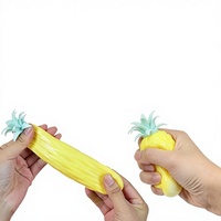 Simulatie Fruit Ananas Knijpbaar Gevuld Stressbal Ventilatie Fidget Toy Cadeau Meisjes 14 jaar & ouder Groothandel