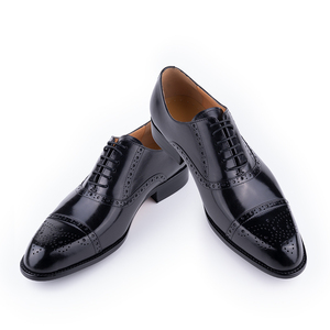 Zapatos de Vestir de Hombre de Cuero Genuino de Primera Calidad Estilo Italiano 2023, con Cordones y Punta Cerrada, en Negro y Marrón, Venta al Por Mayor - Product Image 5