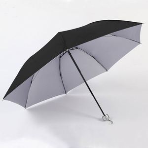Custom 7-Ribbon Three-Fold Silver Glue Sunshade Anti-Ultraviolet Sun Umbrella Wholesale <b>Gift</b> Printing Advertising Logo Umbrella - Product Image 2