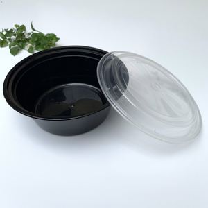 Contenants de préparation de repas réutilisables de 7 pouces, compatibles micro-ondes, avec couvercles hermétiques, boîte de rangement alimentaire ronde en plastique My1000 - Product Image 2