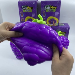 Decompression Squeeze Toys Slow Rebound Squishy Grape Stress <b>Fidget</b> Toy Slow Rising Fruit Squeeze Stress Stretch Toy for Kids - Product Image 4
