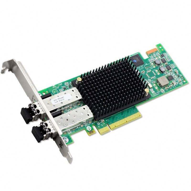 High Quality Emulex LPe32002-M2 Dual Port 32GB FC32 Fibre Channel HBA Card Short Wave Optical LC SFP28+ PCI Express 46x26mm