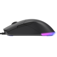 Souris de jeu légère Hot Esports avec rétroéclairage LED, design nid d'abeille, 3000 DPI, filaire USB en Paracord pour PC, ordinateur portable, bureau et usage domestique