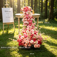 Fleurs artificielles pour mariage, cascade suspendue pour banquet, magnifiques accessoires de décoration pour fenêtre et scène, pour la photographie