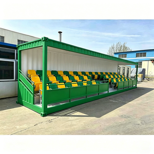 20ft 40ft Portable Temporary Stadium Seating Modular Container Grandstand for Sporting Event Portable Bleachers Stand Container - Product Image 2