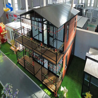 Maison préfabriquée extensible de luxe moderne à deux étages de 20, 30 ou 40 pieds avec salle de bain et cuisine