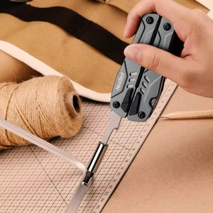 BURAQ 14 1 Sailor <span class=keywords><strong>Pro</strong></span> Pince pliante de survie <span class=keywords><strong>multifonction</strong></span>, couteau de poche en acier inoxydable noir, design compact, léger et durable - Product Image 3