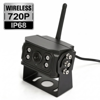 Caméra de recul AHD IP68 étanche 720P 2.4G WiFi vision nocturne IR DC 12V pour camion et bus