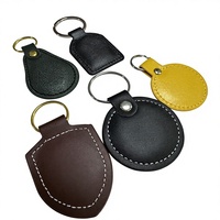 Porte-clés NFC en PU de haute qualité, programmable, RFID, avec logo personnalisé, étanche, durable, léger, carte de membre, carte de visite