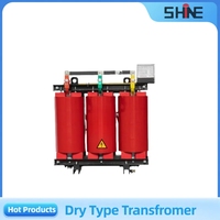 Transformador de Potencia Tipo Seco de Alta Seguridad de 100Kva, Monofásico/Trifásico, Bobinado Doble/Toroidal, Resina Fundida, Enfriamiento ONAN, 50/60Hz