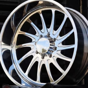 عجلات شاحنات مصنوعة ومصقولة 20×12 و22×12 و22×14 و24×14، عجلات فائقة الحجم مصنوعة 8×170 و8×180 و8×6.5 و6×5.5 للطرق الوعرة لـ JTX - Product Image 4