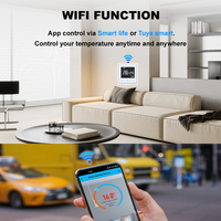 Thermostat d'ambiance numérique intelligent WiFi OEM avec affichage pour système de chauffage par radiateur hydronique