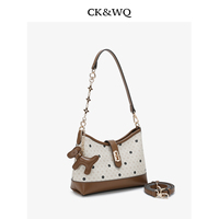 Sacs à main élégants en crème à pois, sacs hobo de créateur avec sangle en cuir réglable, sacs à bandoulière pour femmes, sacs à main pour femmes, sacs à bandoulière quotidiens