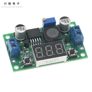 ตัวแปลง DC แบบ Lm2596s 12V 24V ถึง5V ปรับ3A ได้พร้อมจอแสดงแรงดันไฟฟ้าดิจิตอลสำหรับแปลงแหล่งจ่ายไฟ - Product Image 1