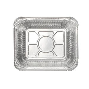 Disposable Aluminum Foil <b>Lunch</b> Box 430ml Rectangle Takeout Container For Picnic - Product Image 1