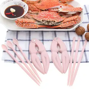 螃蟹饼干工具套件8 pcs塑料食蟹工具海鲜工具套装