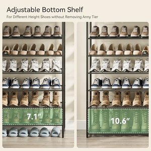 Chariot de rangement multi-niveaux réglable en acier inoxydable pour plantes - Product Image 3