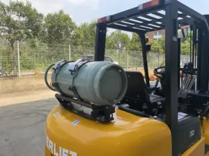 Everlift LPG ForkliftTruck 3 Ton 3.5 Ton Gasoline And LPG Forklift Diesel Full Free Lifting Nissan Engine Fork Lifts For Sale