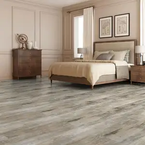 Sol stratifié personnalisé de haute qualité 7mm Chambre à coucher Salon piso laminado parquet bois