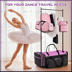 <span class=keywords><strong>Sac</strong></span> à vêtements pour costume de ballet de 28 pouces personnalisé de grande capacité de <span class=keywords><strong>voyage</strong></span> Porte-vêtements valise de danse Sacs à vêtements avec roue - Product Image 3