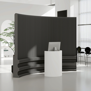 Divisor de Oficina Plegable y Expandible, Estructura de Panal de Abeja, Papel Kraft, <span class=keywords><strong>Diseño</strong></span> Moderno y Minimalista, Pantalla para Transmisión en Vivo - Product Image 1