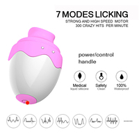 JoyPark 7-Modus Saug-Klitoris-Stimulator Zungen-Vibrator Nippel-Sauger Mini-Ei-Vibrator USB-Aufladbar IPX5
