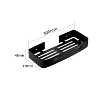 Étagère murale de rangement pour douche en acier inoxydable moderne et durable pour l'angle de la salle de bain à la maison ou à l'hôtel
