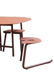 Conjunto de <span class=keywords><strong>Bistro</strong></span> de Hierro Forjado de Diseño Vibrante para Exteriores |   Mesa y Sillas Elegantes para Hoteles, Cafeterías y Terrazas de Jardín - Product Image 1
