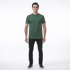 Camisas Casuales para Hombre con Diseño de Logotipo Personalizado OEM, Buena Calidad, Talla Grande, 100% Algodón, Manga Corta, Cuello Redondo, Ropa de Verano - Product Image 1