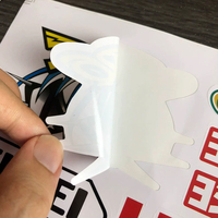 Feuille d'autocollants en vinyle personnalisée pour publicité extérieure, logos, étiquettes décoratives, découpées, pour moto, vélo, bagages, ordinateur portable, voiture, dessins animés