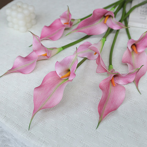 Lirio de Cala Artificial de Doble Pétalo Ruilisi, Color Rosa, EVA, Decoración para Bodas y Hogar - Product Image 1