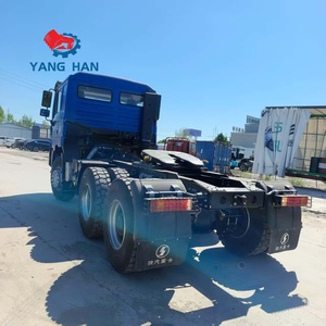 Camion tracteur Shacman 6x4 d'occasion, tête motrice, semi-remorque, transporteur de conteneurs lourds - Product Image 2