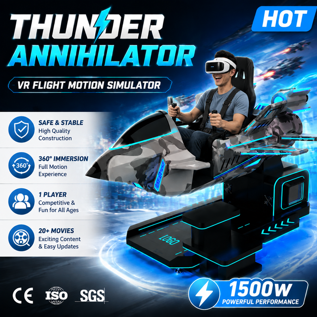 New 9D Game Simulator Product VR Airplane Virtual Reality Simulator VR Game Machine Flight Simulator