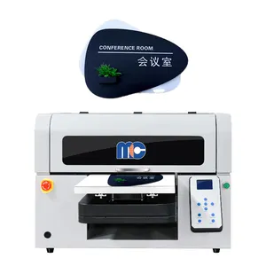 A3 Impressora UV de Mesa Ultravioleta para Metal, Acrílico, Vidro, Cerâmica, Madeira, Couro, PVC, etc. Impressão