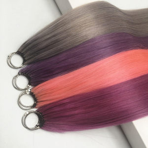 Extensiones de Cabello con Plumas de Colores 10A, Se Pueden Permanecer, Cobertura Total, Tinte para Cabello con Efecto de Mechas - Product Image 1