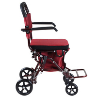 Chariot Offre Spéciale de supermarché avec le caddie d'aides à la marche de roue avant de siège pour les personnes âgées